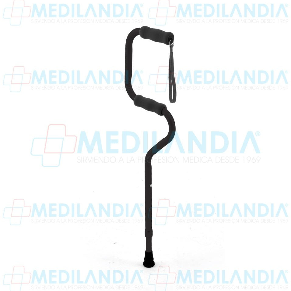 Bastón aluminio con doble apoyo de 1 punto altura variable 79 a 94 cm - Bastón - SUPER CONFORT- MEDILANDIA | Tienda de productos y equipos médicos de calidad en México | Soluciones profesionales para clínicas, hospitales y consultorios.