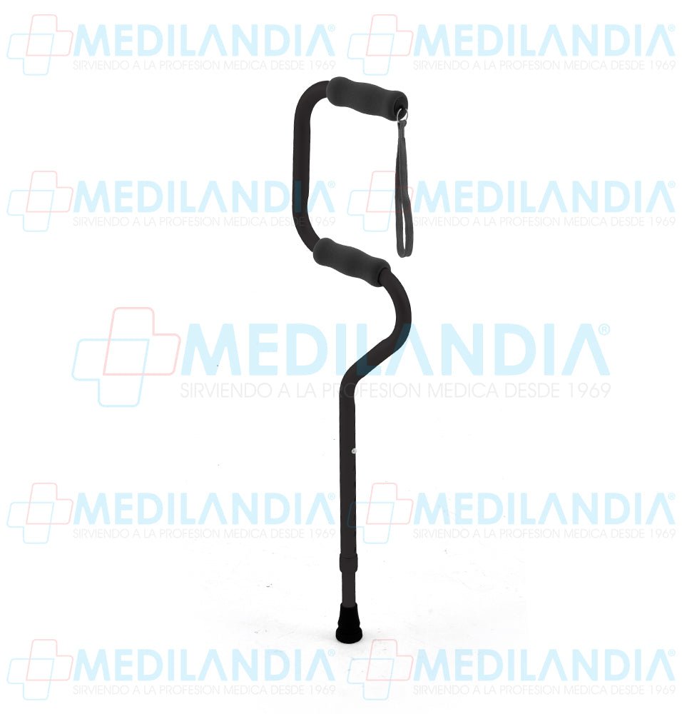 Bastón aluminio con doble apoyo de 1 punto altura variable 79 a 94 cm - Bastón - SUPER CONFORT- MEDILANDIA | Tienda de productos y equipos médicos de calidad en México | Soluciones profesionales para clínicas, hospitales y consultorios.