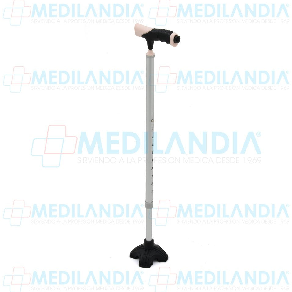 Bastón aluminio mango suave base de 4 apoyos y luz - Bastón - SPEEDY - MEDILANDIA | Tienda de productos y equipos médicos de calidad en México | Soluciones profesionales para clínicas, hospitales y consultorios.