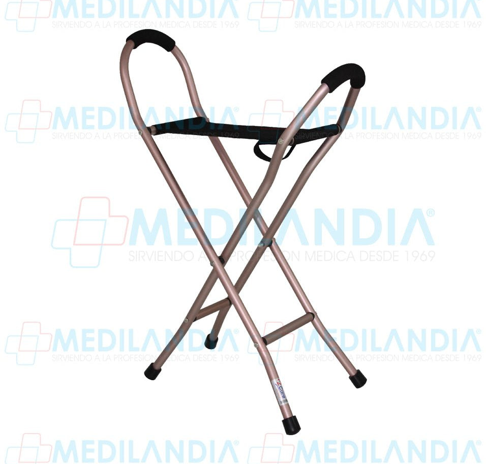 Bastón con banco de lona - Bastón con banco - 2CARE - MEDILANDIA | Tienda de productos médicos