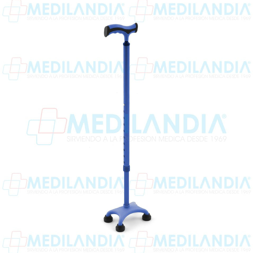 Bastón de 4 apoyos con puño tipo francés y base de plástico - Bastón - EM - MEDILANDIA | Tienda de productos y equipos médicos de calidad en México | Soluciones profesionales para clínicas, hospitales y consultorios.