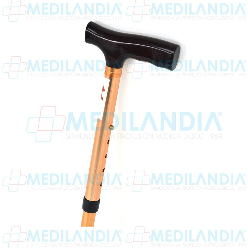 Bastón de aluminio plegable con agarre de madera tipo alemán - Bastón - XONIT - MEDILANDIA | Tienda de productos médicos