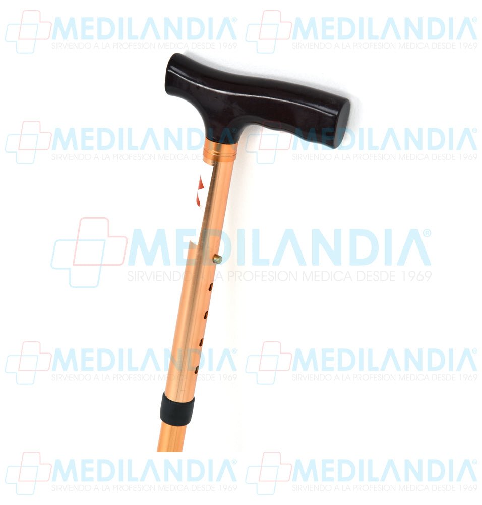 Bastón de aluminio plegable con agarre de madera tipo alemán - Bastón - XONIT - MEDILANDIA | Tienda de productos médicos