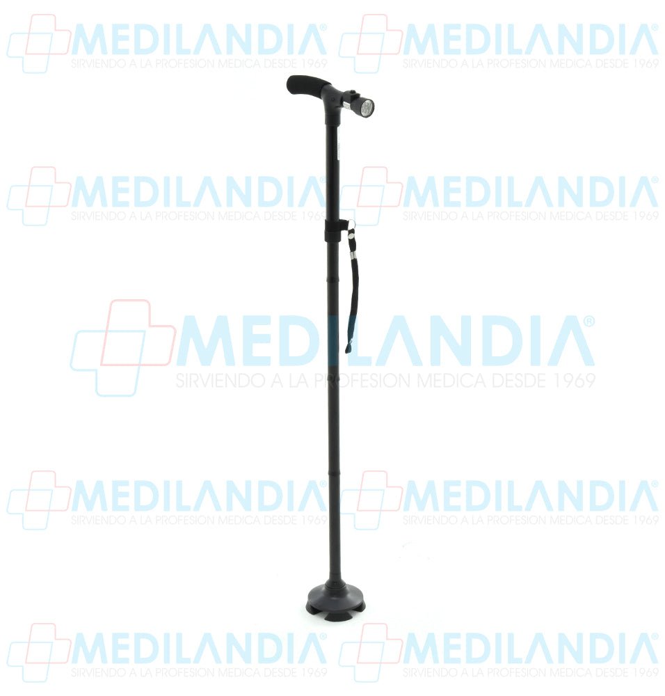 Bastón plegable 4 en 1 con luz LED - Bastón - MOBICARE - MEDILANDIA | Tienda de productos médicos