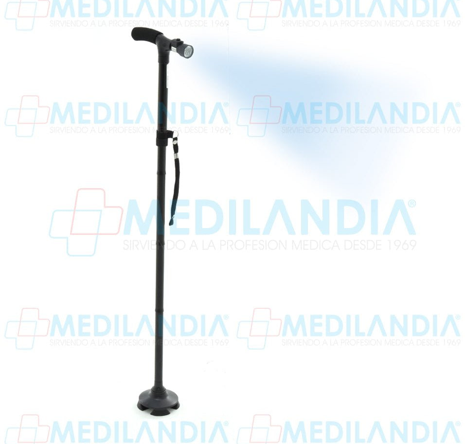 Bastón plegable 4 en 1 con luz LED - Bastón - MOBICARE - MEDILANDIA | Tienda de productos médicos