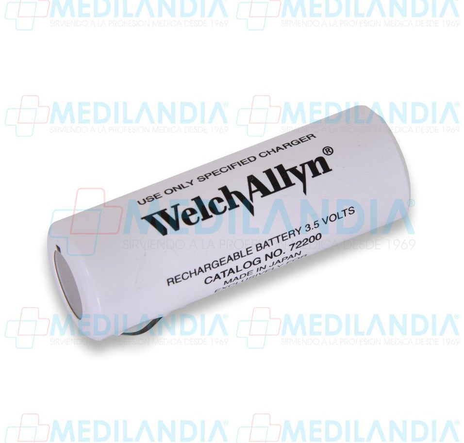 Batería de níquel - cadmio recargable Welch Allyn 72200 3.5v - Batería - WELCH ALLYN - MEDILANDIA | Tienda de productos médicos