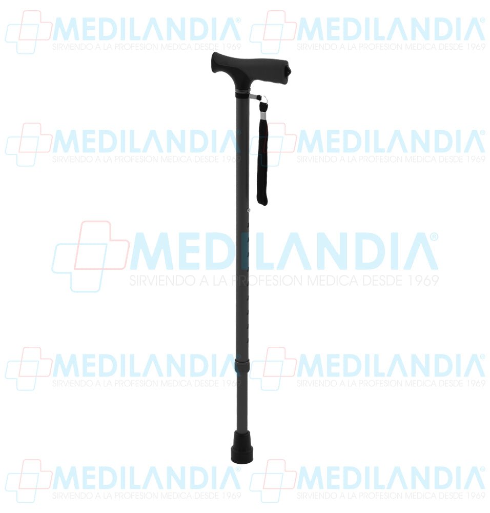 Baton de aluminio con mango tipo francés de TPR - Bastón - EM - MEDILANDIA | Tienda de productos y equipos médicos de calidad en México | Soluciones profesionales para clínicas, hospitales y consultorios.