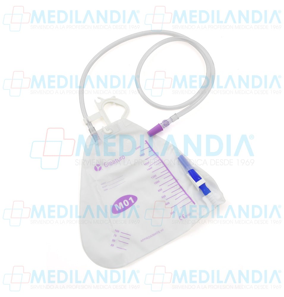 Bolsa urinaria de larga duración para cama 2,000 ml - Bolsa recolectora - MEDSTAR - MEDILANDIA | Tienda de productos y equipos médicos de calidad en México | Soluciones profesionales para clínicas, hospitales y consultorios.