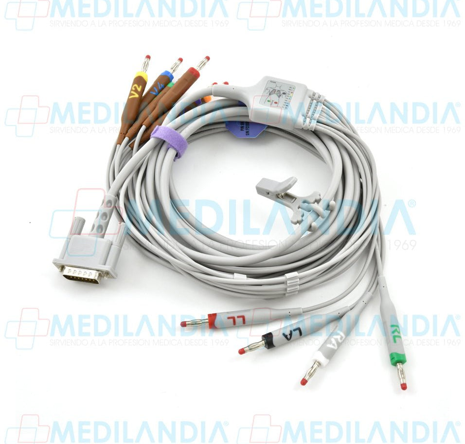 Cable para electro cardiografo EKG/ECG de 10 derivaciones - Cable para ECG - CONTEC - MEDILANDIA | Tienda de productos y equipos médicos de calidad en México | Soluciones profesionales para clínicas, hospitales y consultorios.