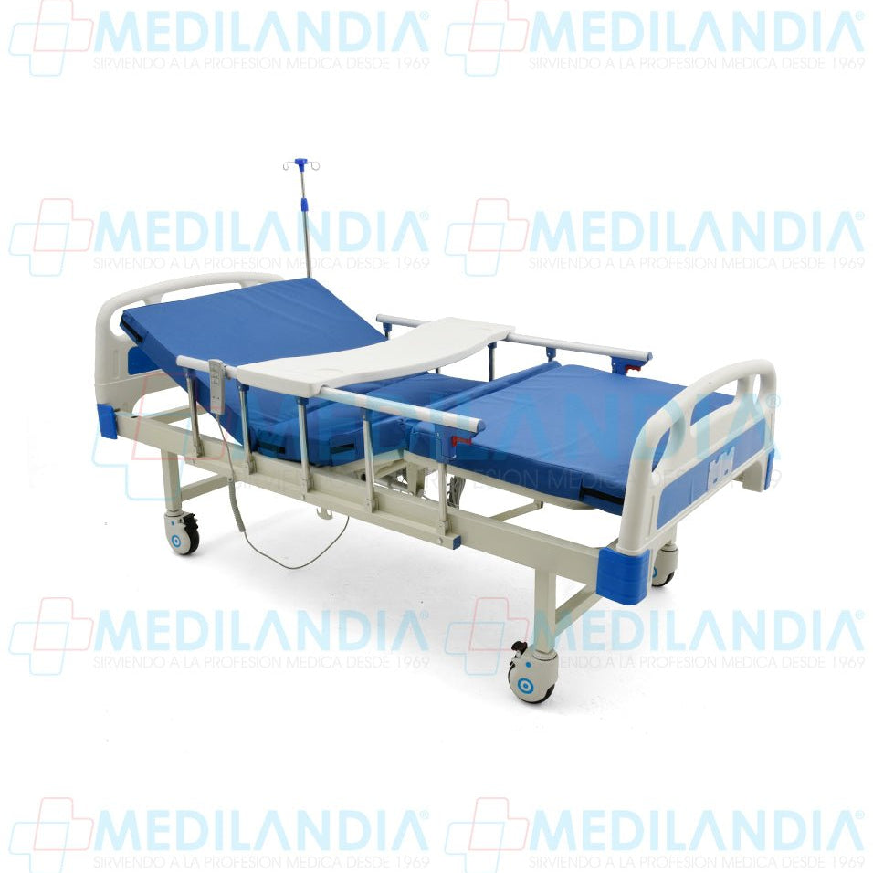 Cama eléctrica de 3 funciones altura fija - Cama para hospital - EM- MEDILANDIA | Tienda de productos y equipos médicos de calidad en México | Soluciones profesionales para clínicas, hospitales y consultorios.