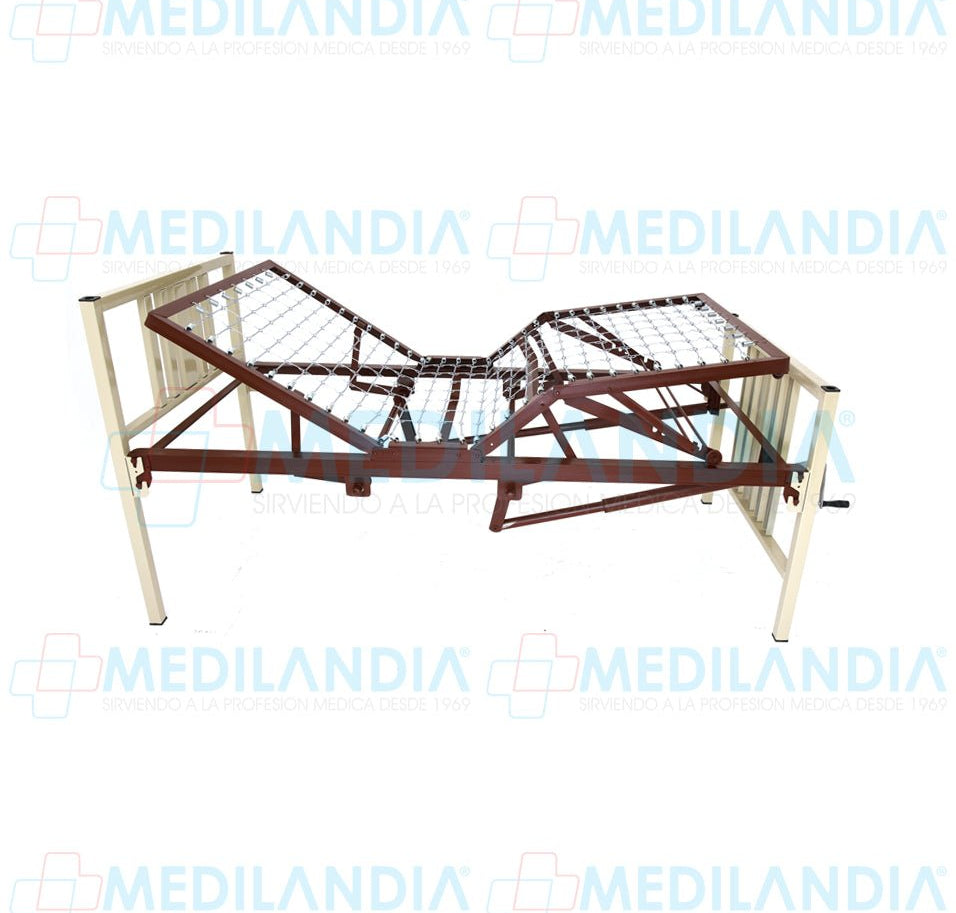 Cama para hospital 5 posiciones 2 manivelas - Cama para hospital - MEDILANDIA - MEDILANDIA | Tienda de productos médicos