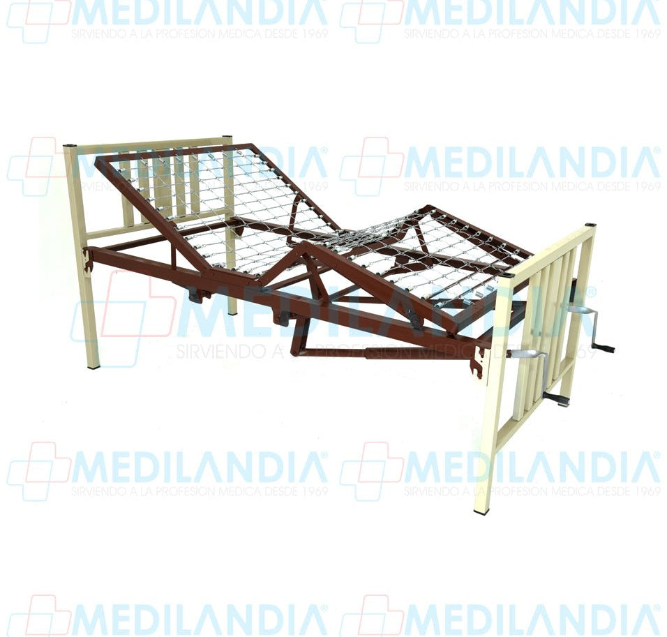 Cama para hospital 5 posiciones 2 manivelas - Cama para hospital - MEDILANDIA - MEDILANDIA | Tienda de productos médicos
