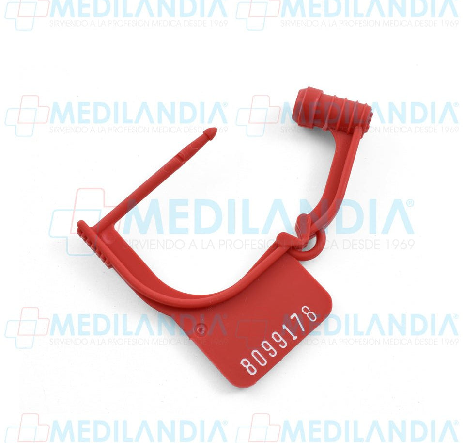 Candado de seguridad desechable cuadrado paquete con 100 piezas - Candado - MEDILANDIA - MEDILANDIA | Tienda de productos y equipos médicos de calidad en México | Soluciones profesionales para clínicas, hospitales y consultorios.