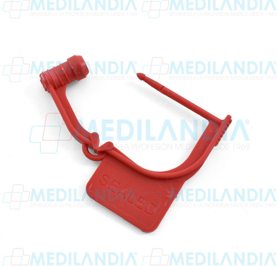 Candado de seguridad desechable cuadrado paquete con 100 piezas - Candado - MEDILANDIA - MEDILANDIA | Tienda de productos y equipos médicos de calidad en México | Soluciones profesionales para clínicas, hospitales y consultorios.