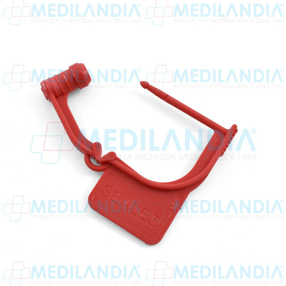 Candado de seguridad desechable cuadrado paquete con 100 piezas - Candado - MEDILANDIA - MEDILANDIA | Tienda de productos y equipos médicos de calidad en México | Soluciones profesionales para clínicas, hospitales y consultorios.