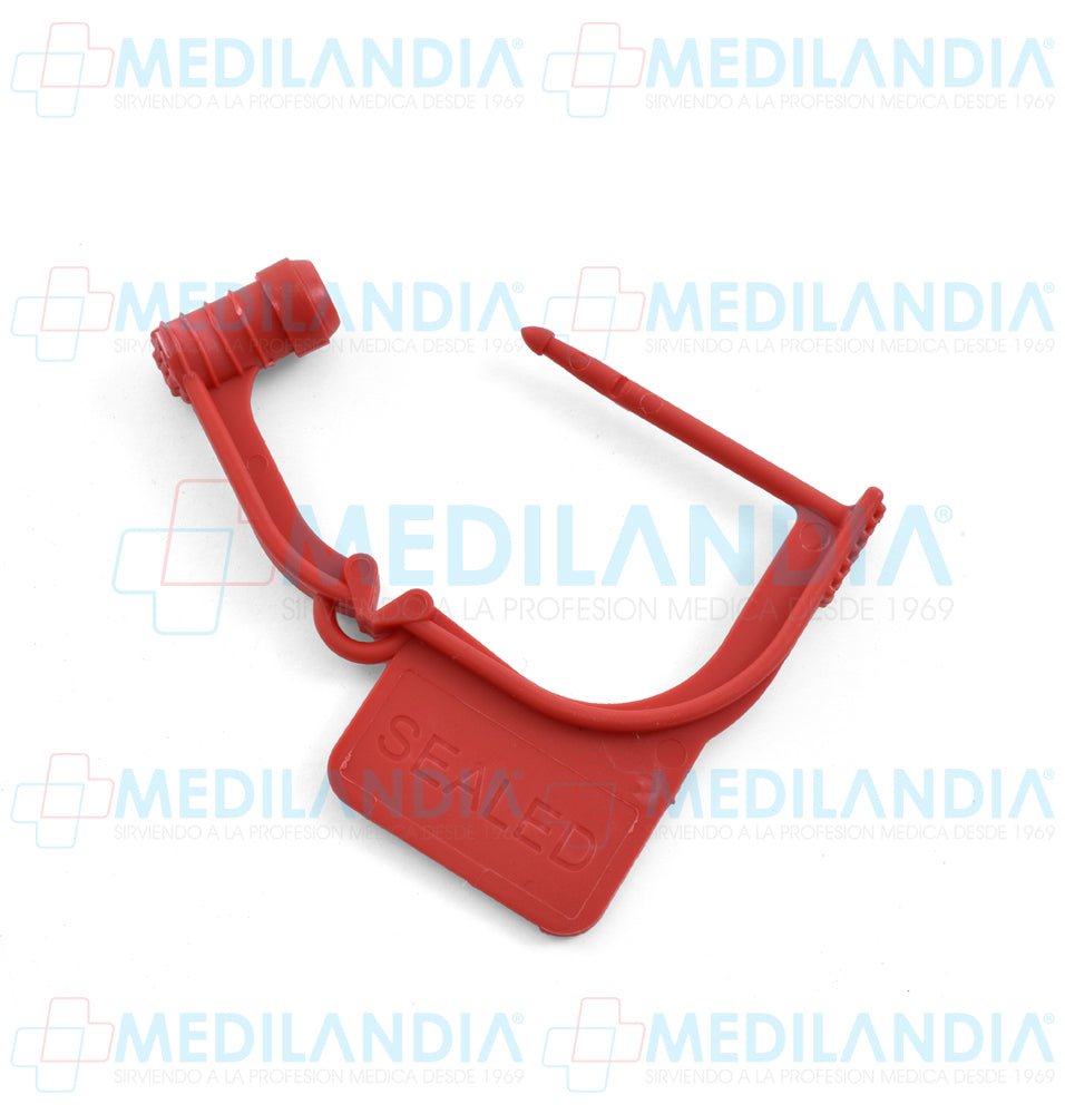 Candado de seguridad desechable cuadrado paquete con 100 piezas - Candado - MEDILANDIA - MEDILANDIA | Tienda de productos y equipos médicos de calidad en México | Soluciones profesionales para clínicas, hospitales y consultorios.