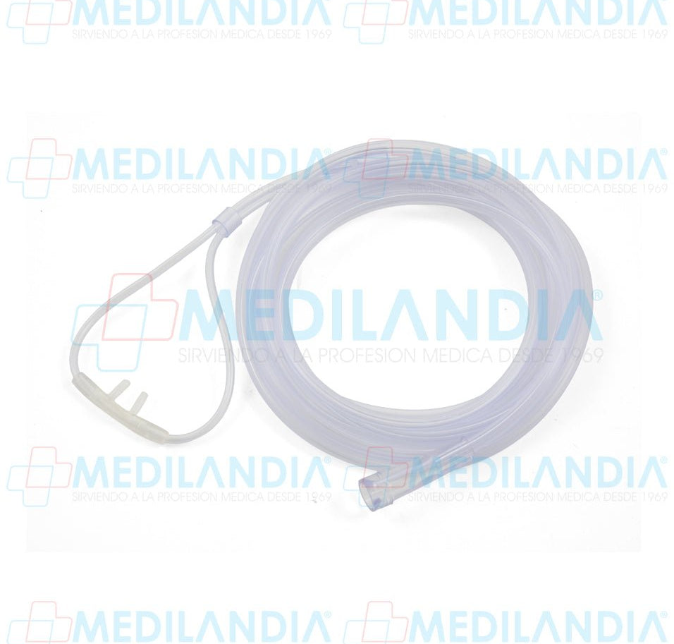 Cánula de oxígeno nasal con manguera de 255 cm - Canula - HANDY- MEDILANDIA | Tienda de productos y equipos médicos de calidad en México | Soluciones profesionales para clínicas, hospitales y consultorios.
