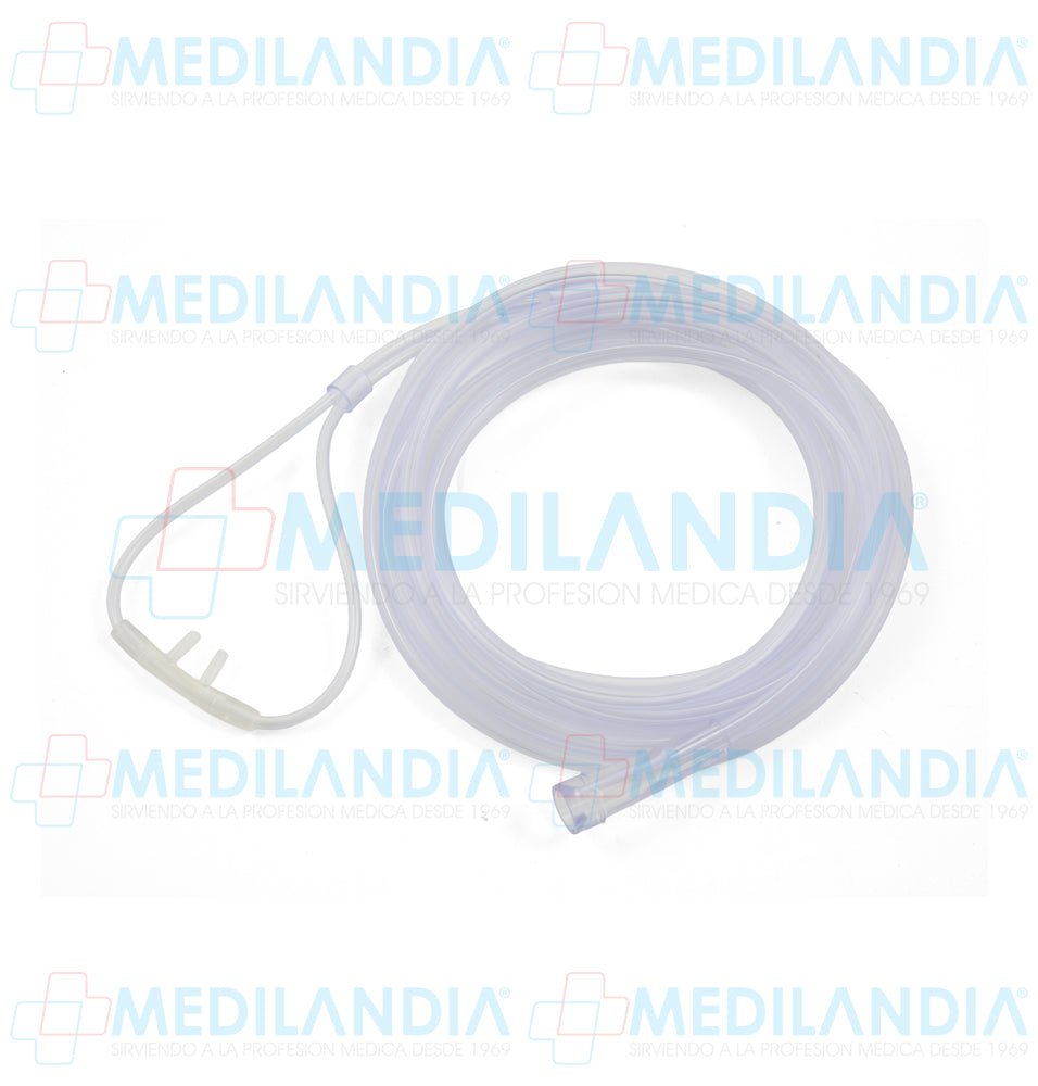 Cánula de oxígeno nasal con manguera de 255 cm - Canula - HANDY- MEDILANDIA | Tienda de productos y equipos médicos de calidad en México | Soluciones profesionales para clínicas, hospitales y consultorios.