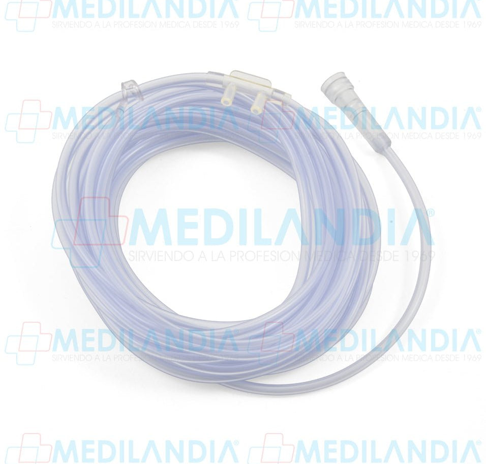 Canula nasal para oxígeno de 7 mts - Micronebulizador - SUPER CONFORT- MEDILANDIA | Tienda de productos y equipos médicos de calidad en México | Soluciones profesionales para clínicas, hospitales y consultorios.