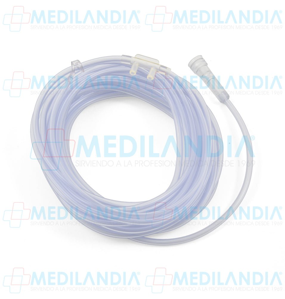 Canula nasal para oxígeno de 7 mts - Micronebulizador - SUPER CONFORT- MEDILANDIA | Tienda de productos y equipos médicos de calidad en México | Soluciones profesionales para clínicas, hospitales y consultorios.