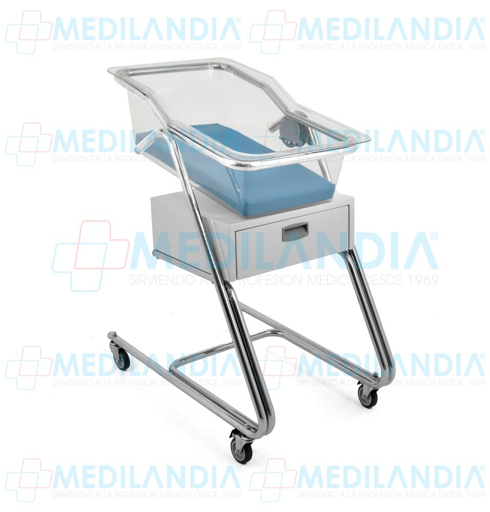 Carro cuna con bacinete y cajón - Carro cuna - MEDILANDIA - MEDILANDIA | Tienda de productos y equipos médicos de calidad en México | Soluciones profesionales para clínicas, hospitales y consultorios.