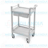 Carro de plástico ABS con cajón para tratamiento - Carro de curaciónes - MEDILANDIA - MEDILANDIA | Tienda de productos y equipos médicos de calidad en México | Soluciones profesionales para clínicas, hospitales y consultorios.