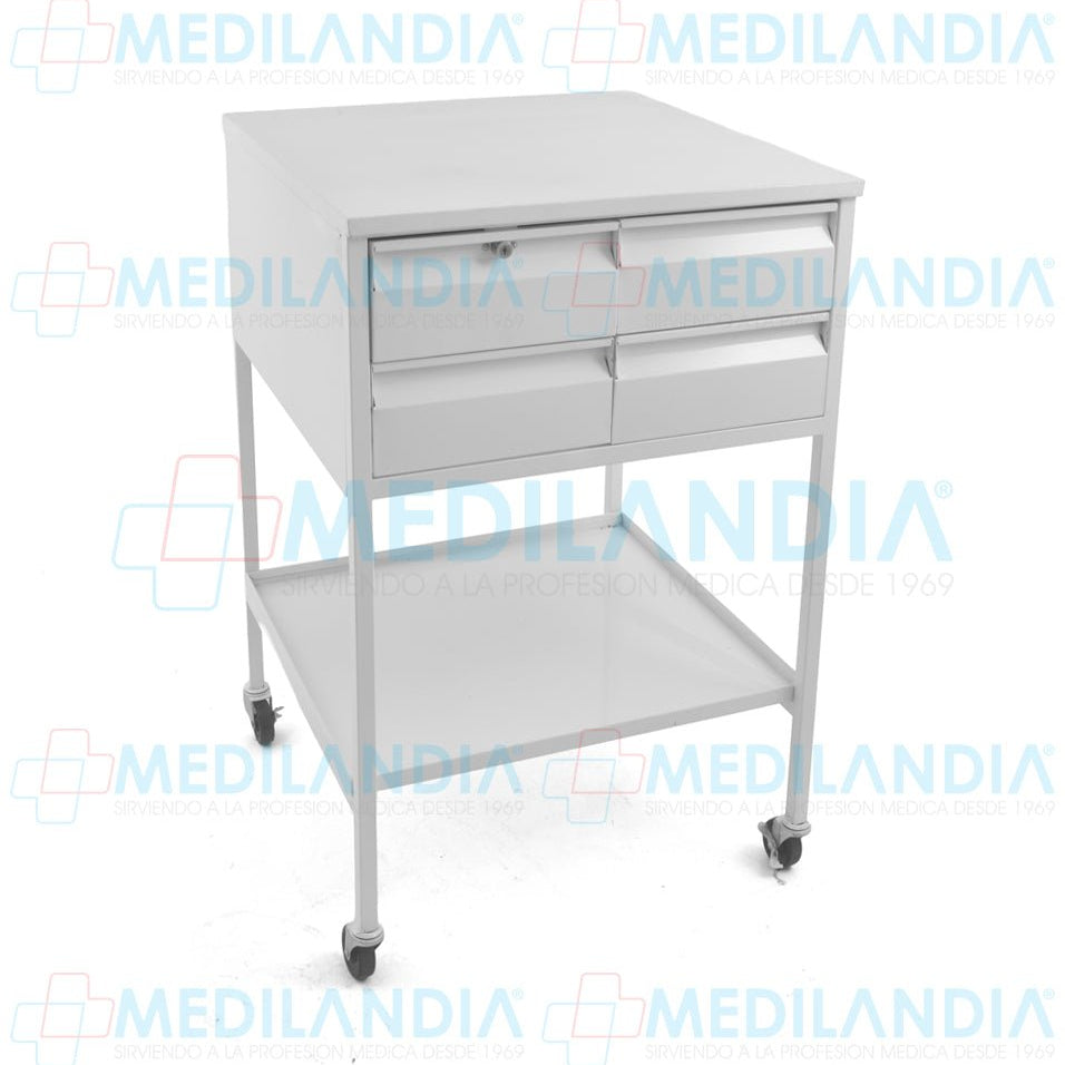 Carro multifuncional con 4 cajones - Carro multifuncional - MEDILANDIA - MEDILANDIA | Tienda de productos y equipos médicos de calidad en México | Soluciones profesionales para clínicas, hospitales y consultorios.