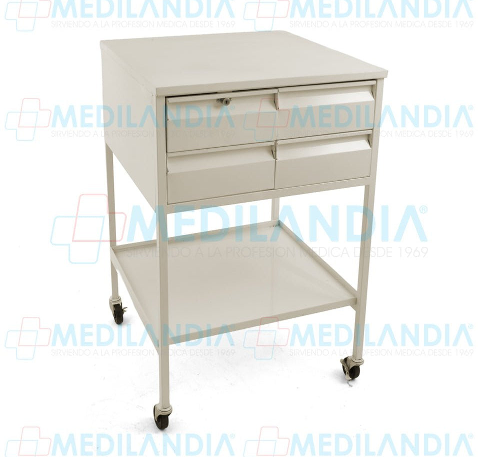 Carro multifuncional con 4 cajones - Carro multifuncional - MEDILANDIA - MEDILANDIA | Tienda de productos y equipos médicos de calidad en México | Soluciones profesionales para clínicas, hospitales y consultorios.