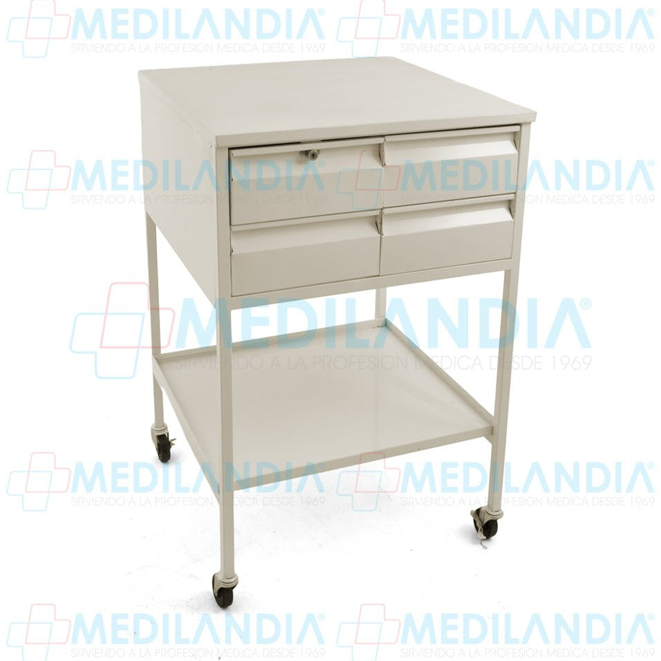 Carro multifuncional con 4 cajones - Carro multifuncional - MEDILANDIA - MEDILANDIA | Tienda de productos y equipos médicos de calidad en México | Soluciones profesionales para clínicas, hospitales y consultorios.