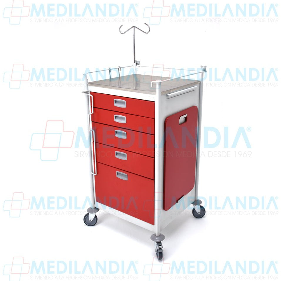 Carro para emergencias (carro rojo) - Carro rojo - MEDILANDIA - MEDILANDIA | Tienda de productos médicos