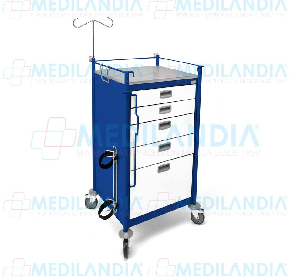 Carro para emergencias (carro rojo) - Carro rojo - MEDILANDIA - MEDILANDIA | Tienda de productos y equipos médicos de calidad en México | Soluciones profesionales para clínicas, hospitales y consultorios.