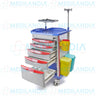 Carro para emergencias (Carro rojo) de plástico ABS - Carro rojo - MEDILANDIA - MEDILANDIA | Tienda de productos y equipos médicos de calidad en México | Soluciones profesionales para clínicas, hospitales y consultorios.