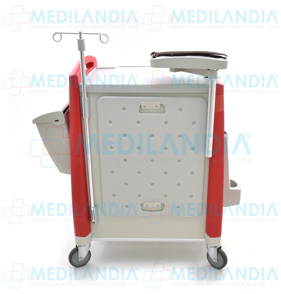 Carro para emergencias (carro rojo) - XONIT - MEDILANDIA | Tienda de productos médicos