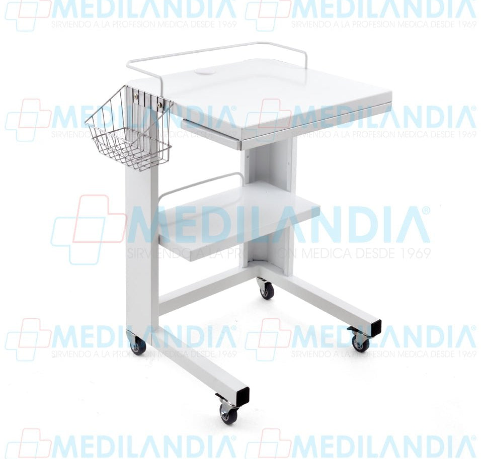 Carro para portátil con canastilla - Carro para portátil - MEDILANDIA - MEDILANDIA | Tienda de productos y equipos médicos de calidad en México | Soluciones profesionales para clínicas, hospitales y consultorios.