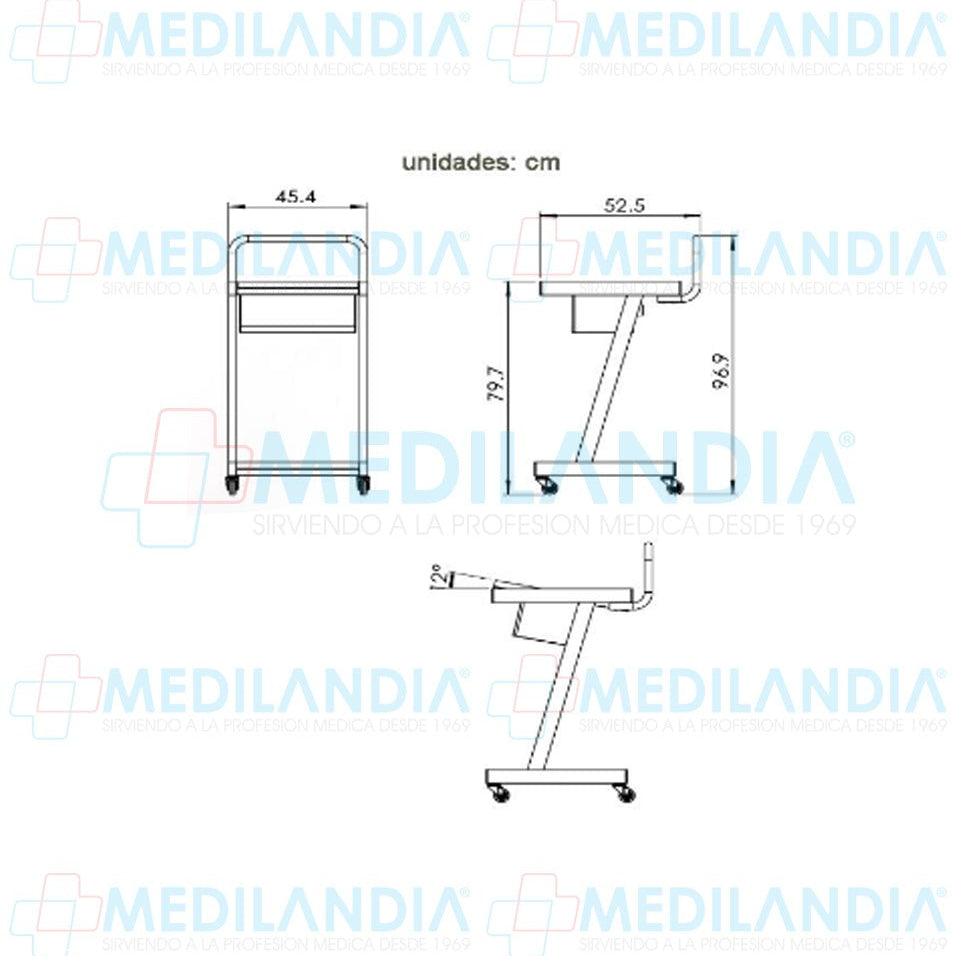 Carro porta equipo - Carro porta equipo - CIIASA - MEDILANDIA | Tienda de productos médicos