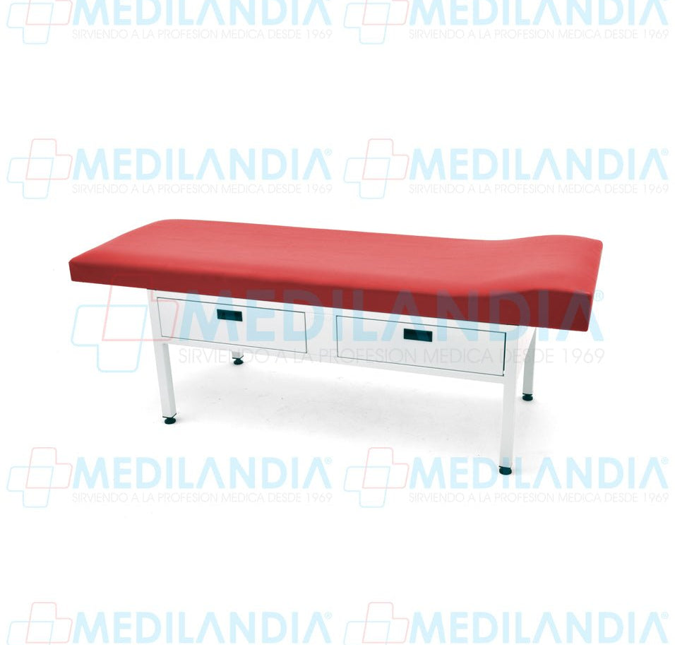 Chaise lounge con cajones esmaltado - Chaise longue - CIIASA - MEDILANDIA | Tienda de productos y equipos médicos de calidad en México | Soluciones profesionales para clínicas, hospitales y consultorios.