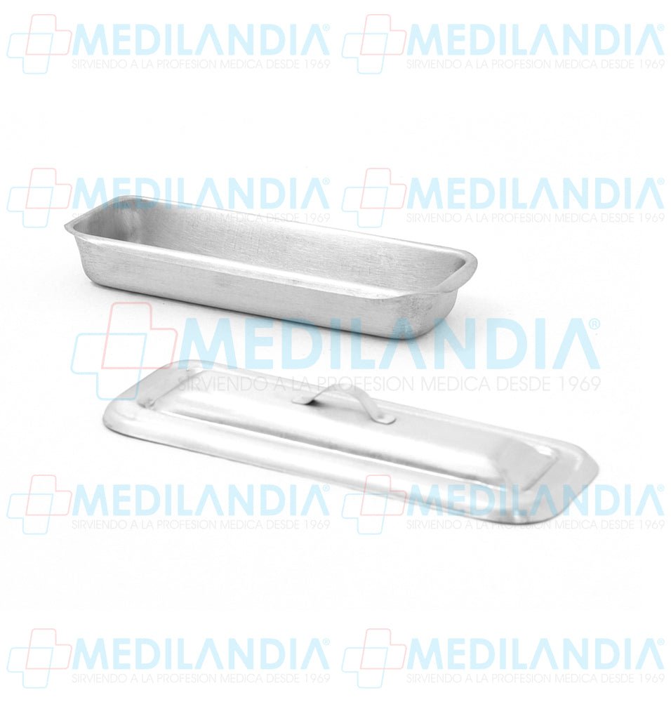 Charola para esterilización con tapa 3.5 x 21.5 x 8.0 cm - Charola - MEDILANDIA - MEDILANDIA | Tienda de productos médicos