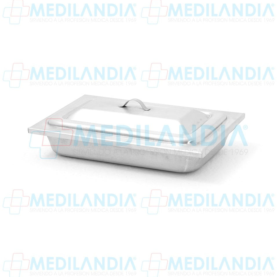 Charola para esterilización con tapa 4 x 25.5 x 16.5 cm - Charola - MEDILANDIA - MEDILANDIA | Tienda de productos médicos
