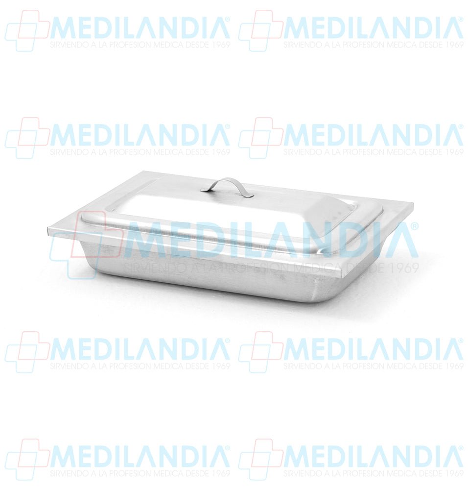 Charola para esterilización con tapa 4 x 25.5 x 16.5 cm - Charola - MEDILANDIA - MEDILANDIA | Tienda de productos médicos
