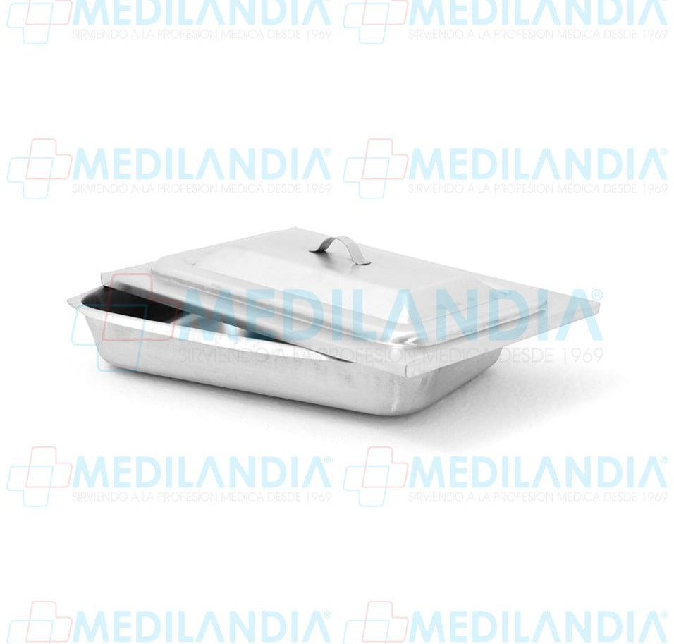 Charola para esterilización con tapa 4 x 25.5 x 16.5 cm - Charola - MEDILANDIA - MEDILANDIA | Tienda de productos médicos