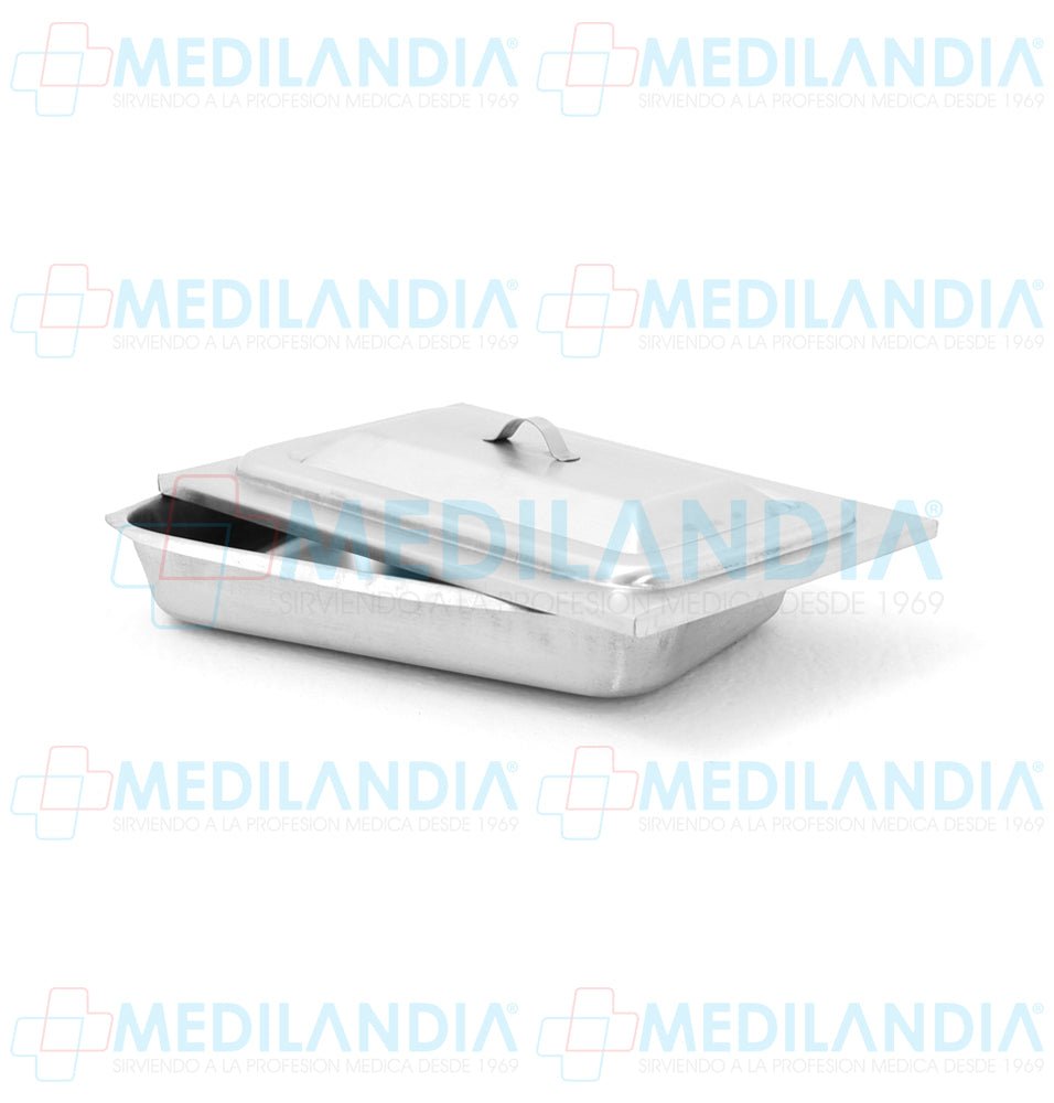 Charola para esterilización con tapa 4 x 25.5 x 16.5 cm - Charola - MEDILANDIA - MEDILANDIA | Tienda de productos médicos