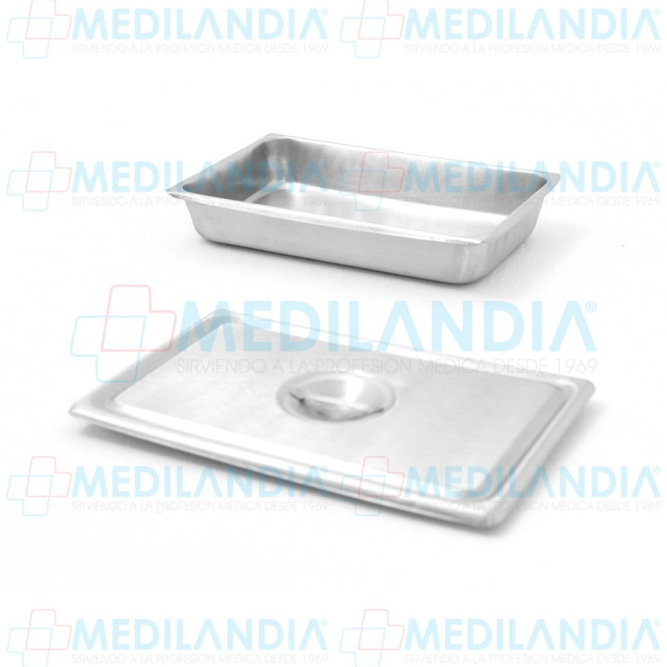 Charola para esterilización con tapa 5.0 x 31.2 x 19.5 cm - Charola - MEDILANDIA - MEDILANDIA | Tienda de productos médicos
