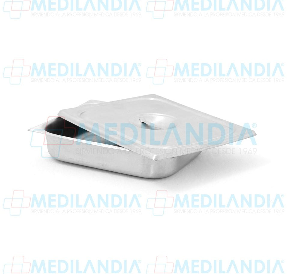 Charola para esterilización con tapa 5.3 x 27.5 x 20.8 cm - Charola - MEDILANDIA - MEDILANDIA | Tienda de productos médicos