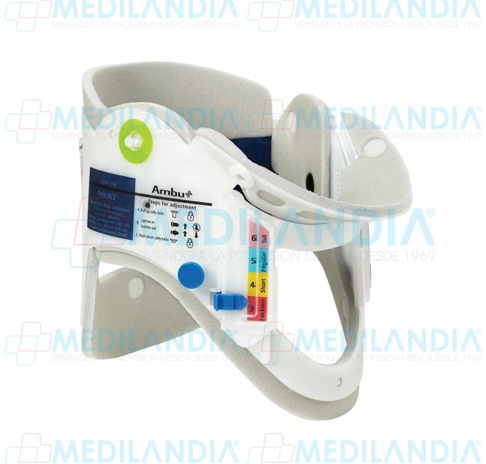 CollarÍn cervical para emergencia ajustable adulto - Collarín - AMBU - MEDILANDIA | Tienda de productos y equipos médicos de calidad en México | Soluciones profesionales para clínicas, hospitales y consultorios.