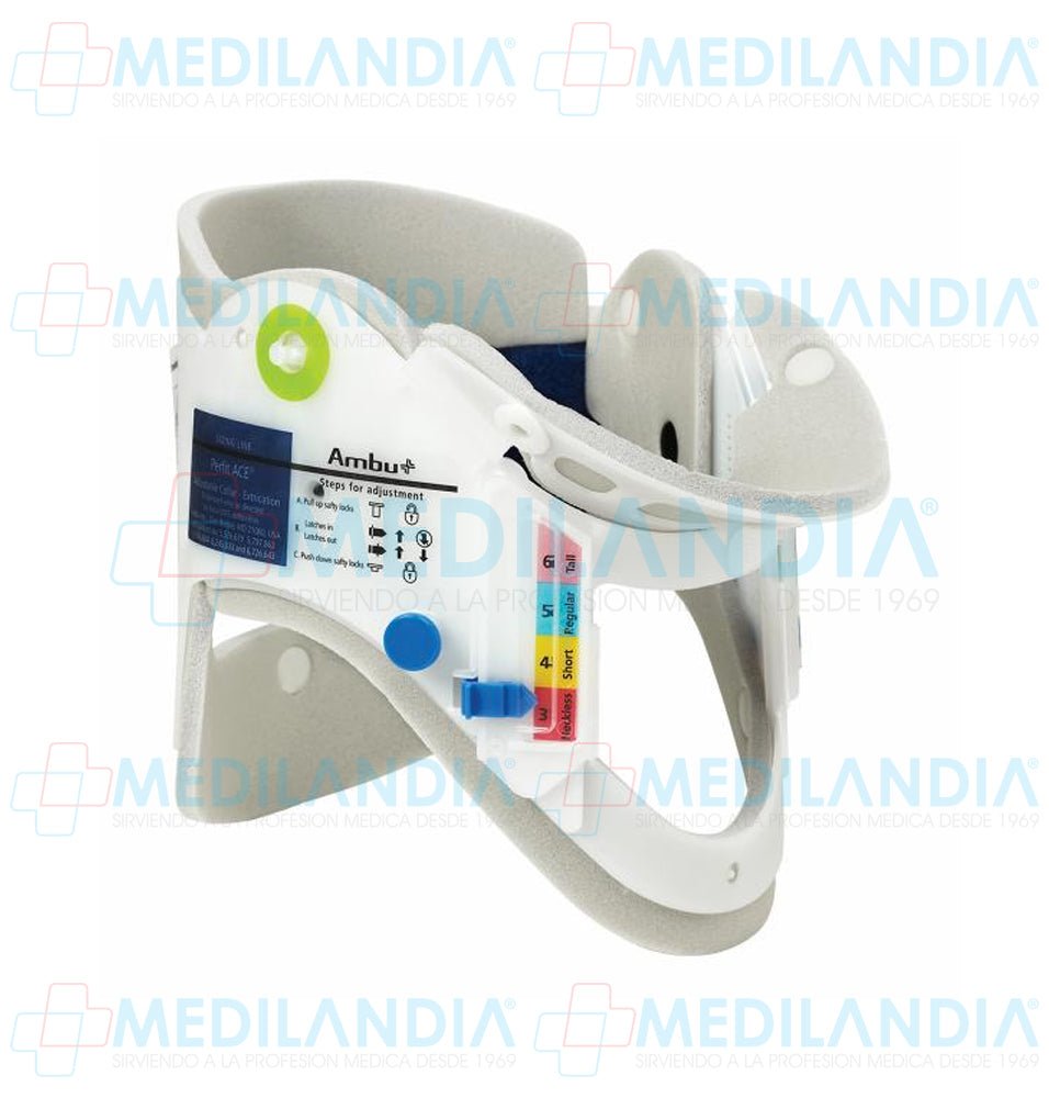 CollarÍn cervical para emergencia ajustable adulto - Collarín - AMBU - MEDILANDIA | Tienda de productos y equipos médicos de calidad en México | Soluciones profesionales para clínicas, hospitales y consultorios.