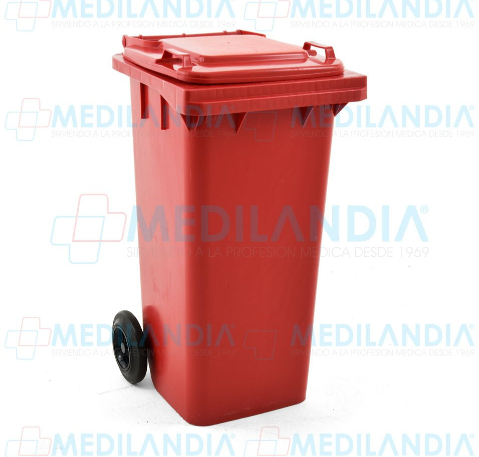 Contenedor RPBI (residuos peligrosos biológico infecciosos) capacidad de 240 Lts. - Contenedor RPBI - A1 - MEDILANDIA | Tienda de productos y equipos médicos de calidad en México | Soluciones profesionales para clínicas, hospitales y consultorios.