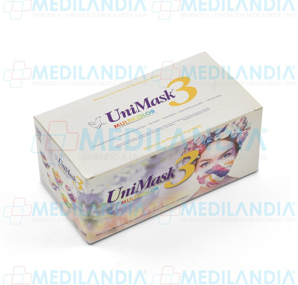 Cubre bocas quirúrgico de 3 capas plisadas múltiples colores - Cubrebocas - UNISEAL - MEDILANDIA | Tienda de productos y equipos médicos de calidad en México | Soluciones profesionales para clínicas, hospitales y consultorios.
