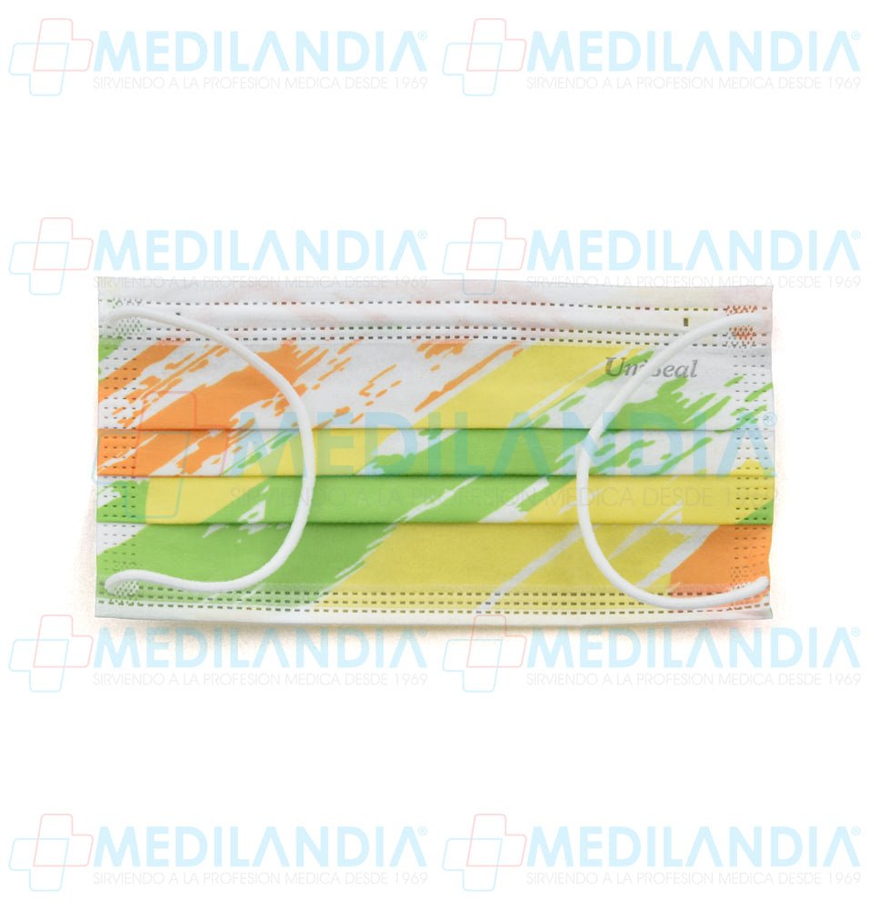 Cubre bocas quirúrgico de 3 capas plisadas múltiples colores - Cubrebocas - UNISEAL - MEDILANDIA | Tienda de productos y equipos médicos de calidad en México | Soluciones profesionales para clínicas, hospitales y consultorios.