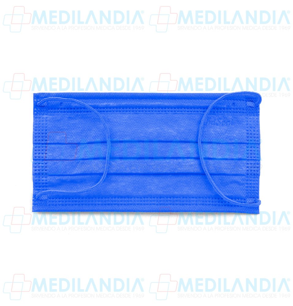 Cubre bocas quirúrgico de 4 capas plisadas - Cubrebocas - UNISEAL - MEDILANDIA | Tienda de productos y equipos médicos de calidad en México | Soluciones profesionales para clínicas, hospitales y consultorios.