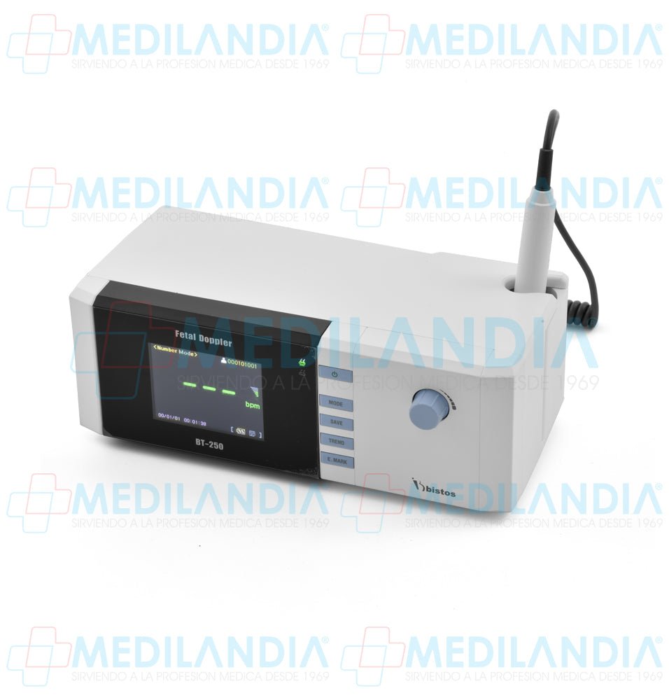 Detector fetal de mesa con batería recargable - Detector fetal - BISTOS - MEDILANDIA | Tienda de productos y equipos médicos de calidad en México | Soluciones profesionales para clínicas, hospitales y consultorios.